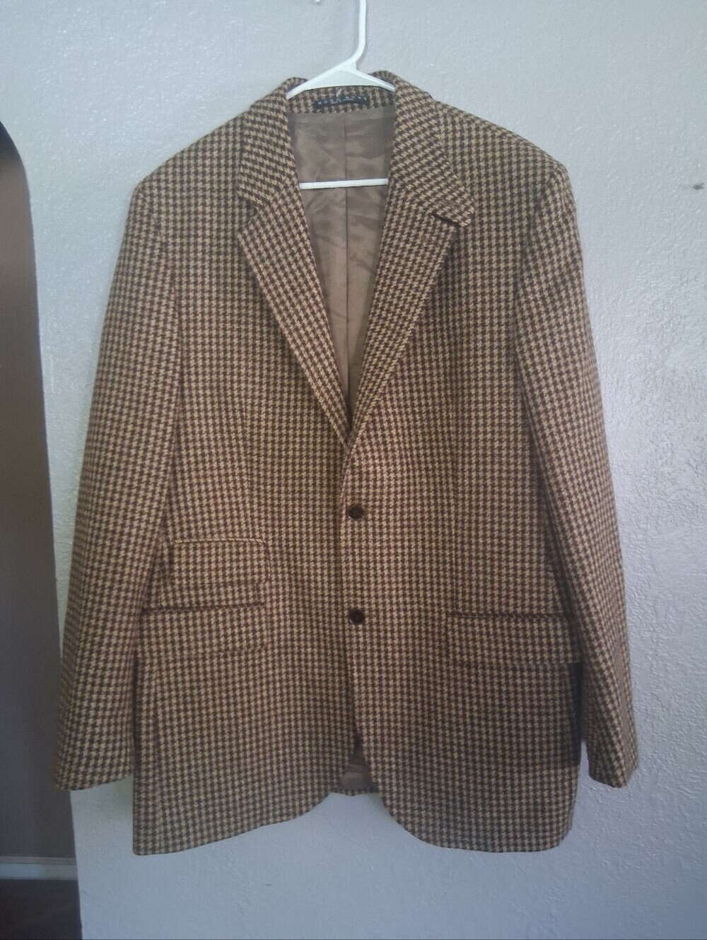Hugo Boss Delon Houndstooth Blazer 44L jacket sport coat 100% Schurwolle Virgin